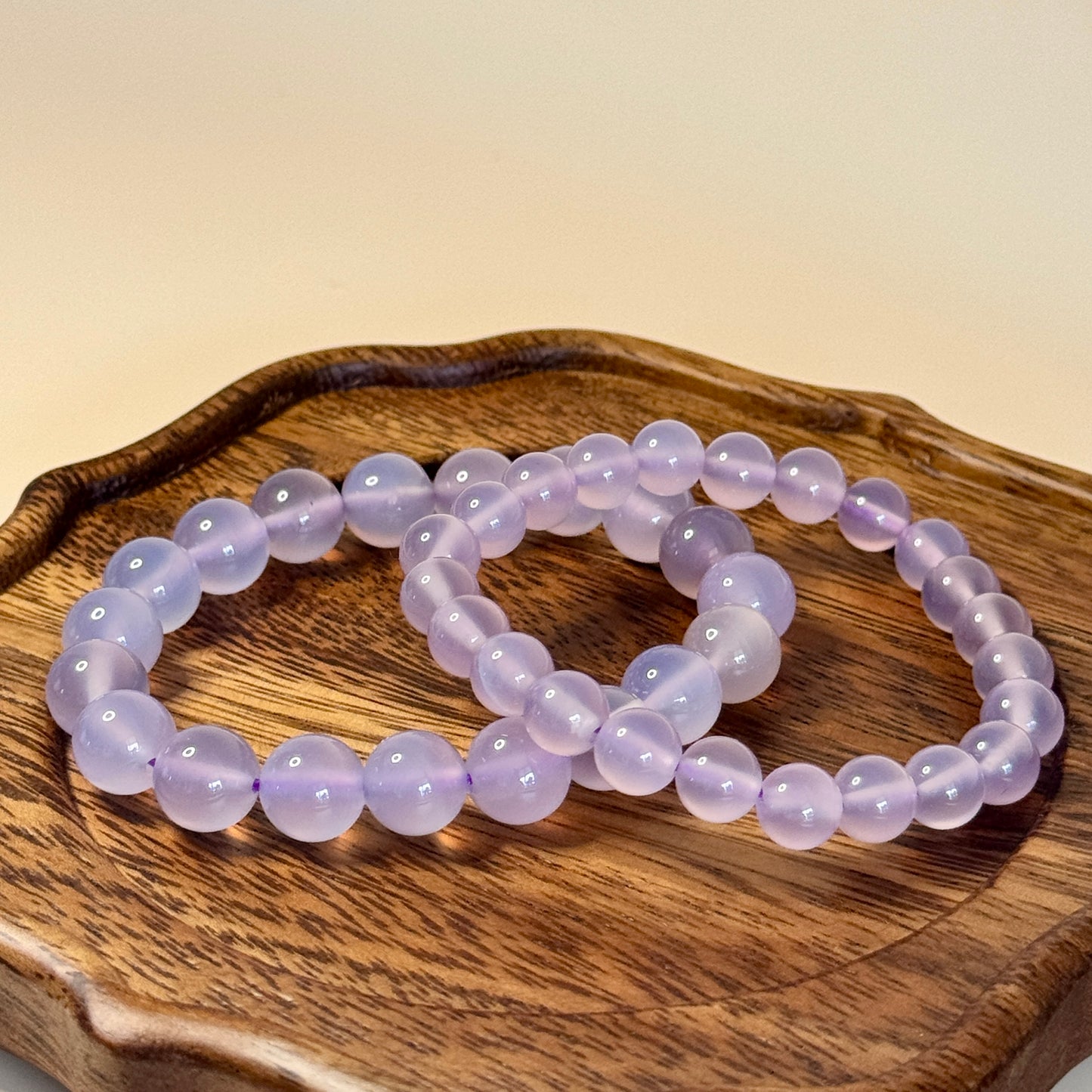 Lavender Glow Agate Bracelets 🌸✨ - A Touch of Elegance